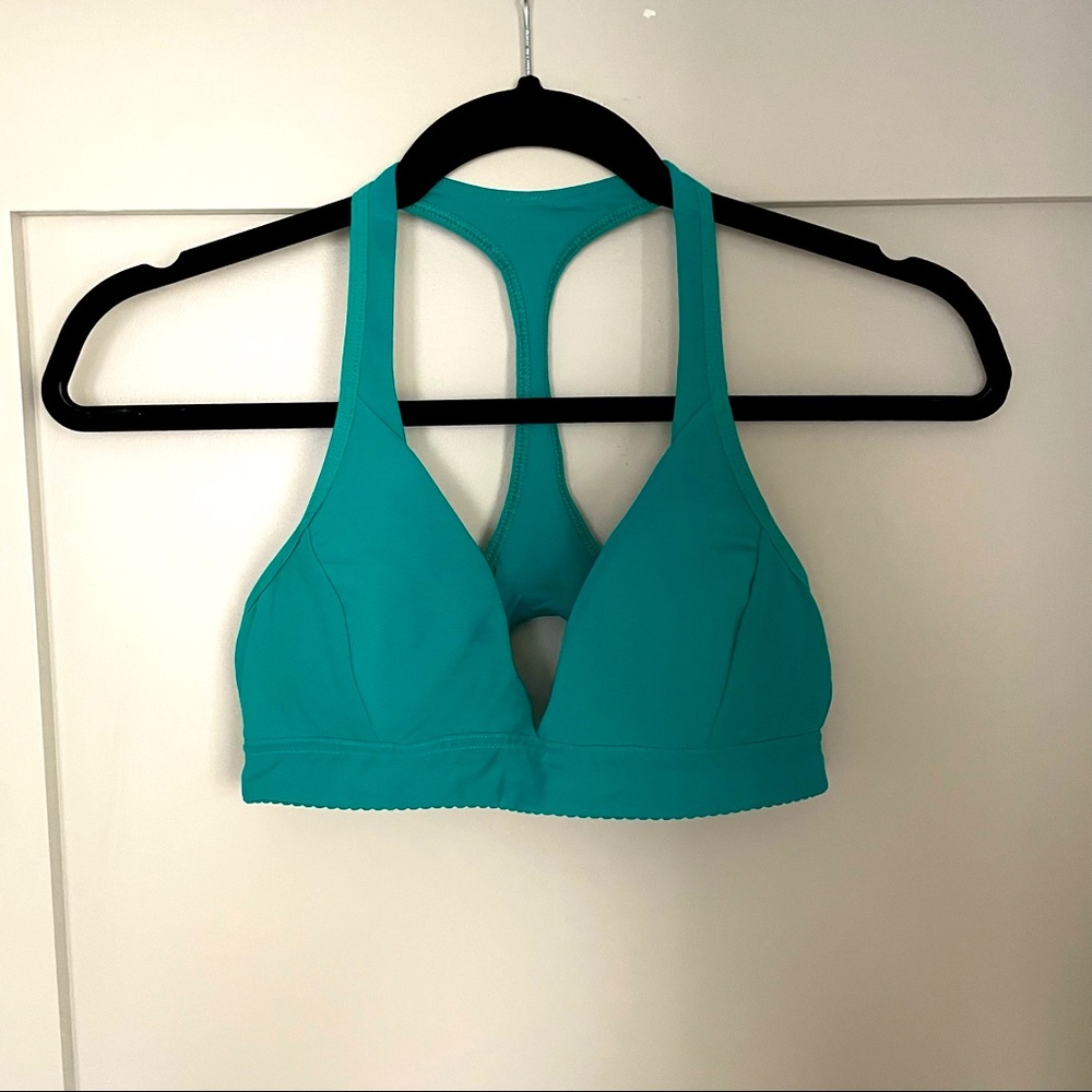 RARE Lululemon All Day Breeze Bra 4 Viridian Green